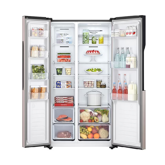 LG Kulkas Side by Side Smart Inverter Total No Frost 509 L - GCFB507PGAM